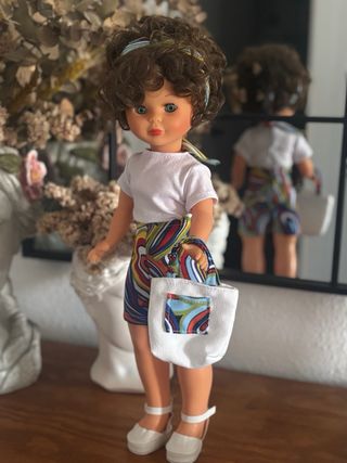 Conjunto Ropa Muñeca Nancy Estampado