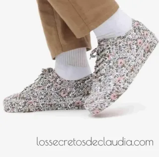 Zapatillas VANS Old Skool florales nude y rosado