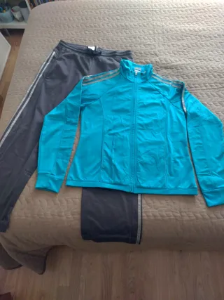 Chándal Adidas Azul y Gris