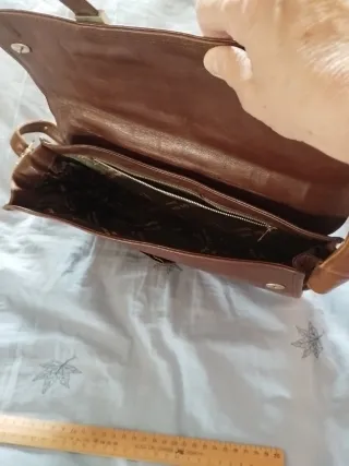 Borsa pelle vintage marrone
