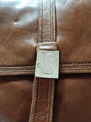 Borsa pelle vintage marrone