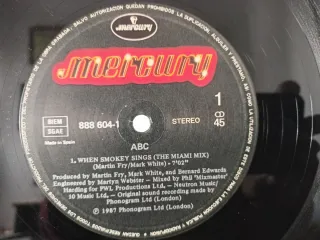 Vinilo ABC When Smokey Sings 1987