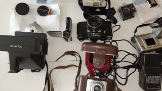 Lotto di Fotocamere Vintage: Agfa, Olympus, Pentax, Polaroid