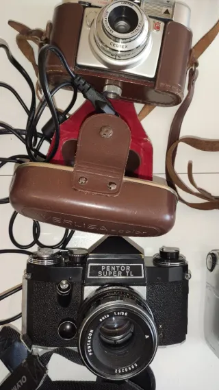 Lotto di Fotocamere Vintage: Agfa, Olympus, Pentax, Polaroid