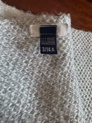 Sciarpa con fili argentati