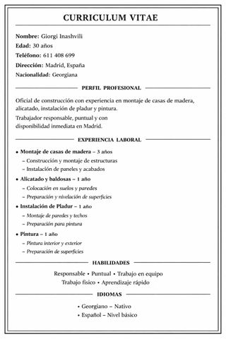 estoy buscando trabajo