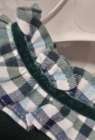 Vestido niña Alves verde cuadros