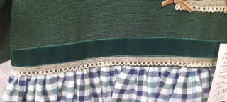 Vestido niña Alves verde cuadros