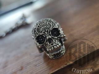 Anello Teschio messicano Decorato