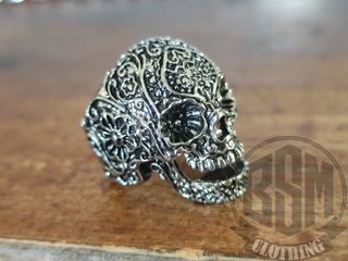 Anello Teschio messicano Decorato
