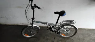 Bicicleta pieghevole 20" grigia
