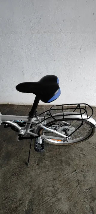 Bicicleta pieghevole 20" grigia