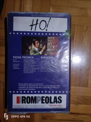 Película VHS HO! (Jean Paul Belmondo)