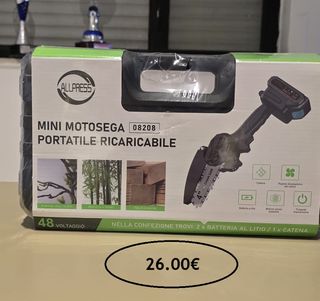 Mini motosega portatile ricaricabile