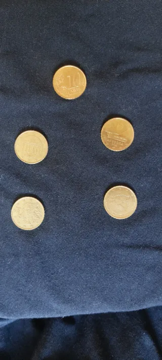 Lote 5 monedas euro