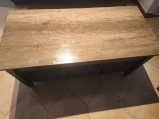 Mesa centro elevable madera y metal