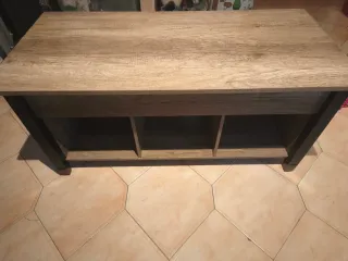 Mesa centro elevable madera y metal