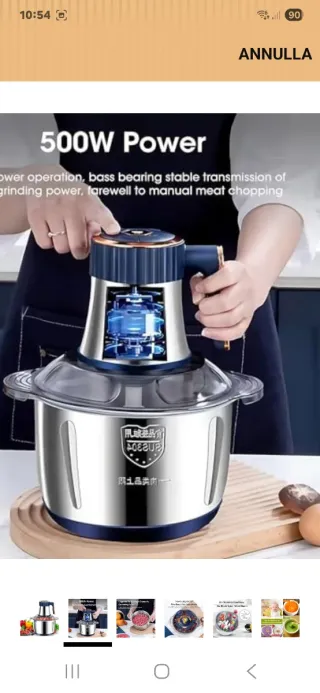 Tritacarne tritatutto 304 Acciaio Inox