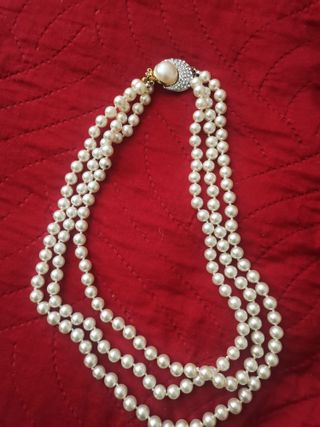 Collana perle con chiusura gioiello