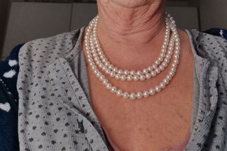 Collana perle con chiusura gioiello