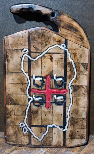 Tagliere decorativo artigianale in legno