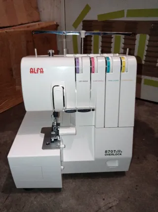 Máquina de coser remalladora Alfa Overlock 8707