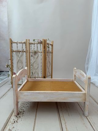 Cama de muñecas estilo vintage