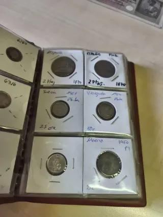 Álbum 31 monedas plata