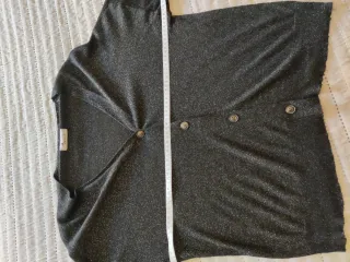 Chaqueta punto negro brillante TXL