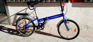 Bici pieghevole Boomerang Urban Life Blu