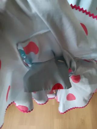 Traje de flamenca volantes lunares