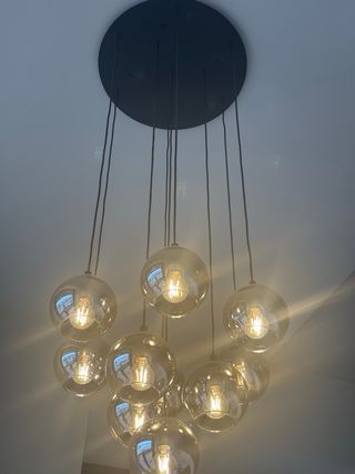 Lámpara colgante 9 luces LED