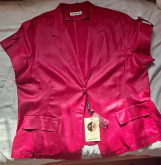 Blusa Punto Roma Mujer Nueva Rosa