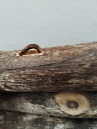 Centro de mesa rústico madera