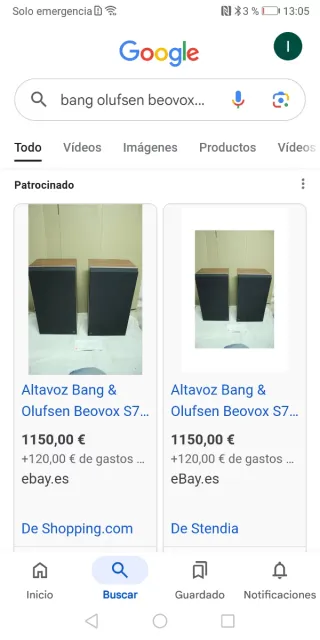 Altavoces Bang & Olufsen Beovox S75 Vintage