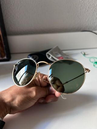 Ray-Ban originales:RB3447 Dorado Montura Redonda