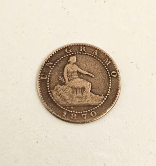Lote 3 Monedas Antiguas Españolas 1870
