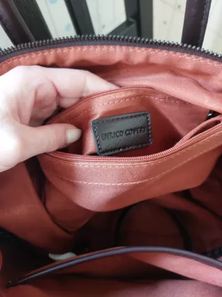 Borsa Enrico Coveri marrone con tracolla