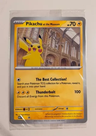 Carta Pokémon Pikachu at the Museum