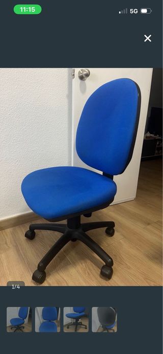 Silla de Oficina Escritorio Azul