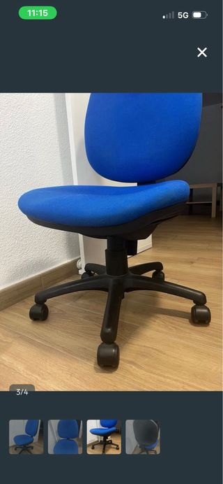 Silla de Oficina Escritorio Azul