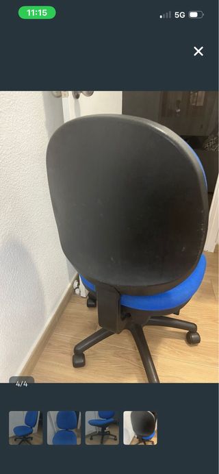 Silla de Oficina Escritorio Azul