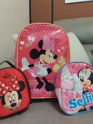 Lote 3 Mochilas Minnie Disney