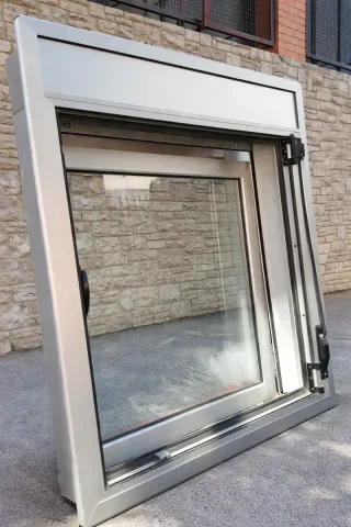 Ventana aluminio con persiana las medidas ya se po