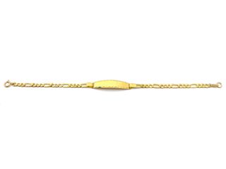 E1805179-170 Pulsera Oro 18k con Placa