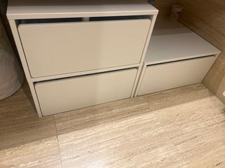 Cajonera blanca de plástico  Precio es por unidad