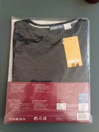 Camiseta térmica Pepperts! niña azul