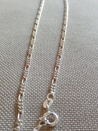 Cadena de plata Figaro