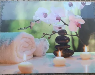 Quadro relax orchidee e pietre