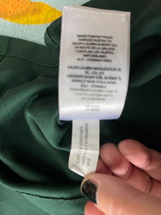 Polo Ralph Lauren Verde Talla M